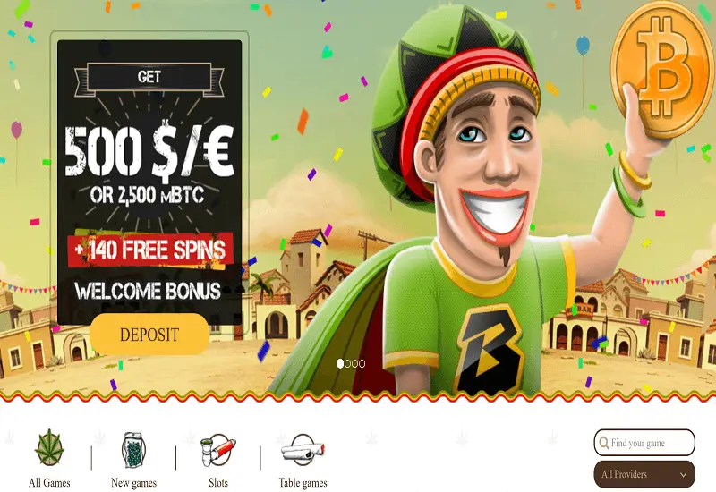 BOB Casino Home Page
