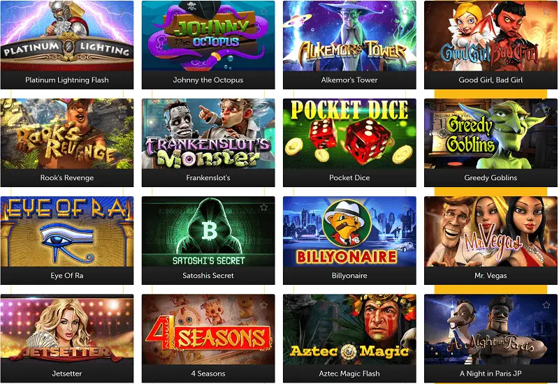 Bitcoin.com Casino Video Slots
