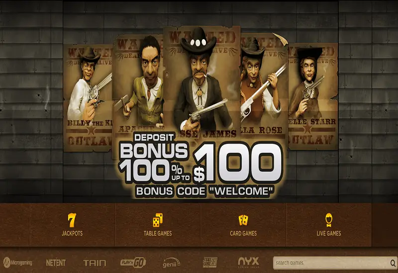 Everum Casino Home Page