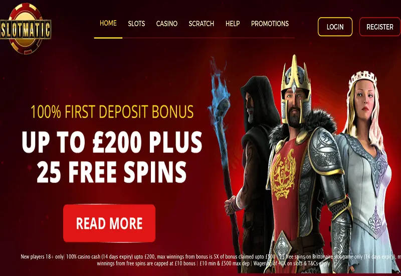 Slot Matic Casino Home Page