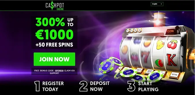 Cashpot Casino welcome bonus