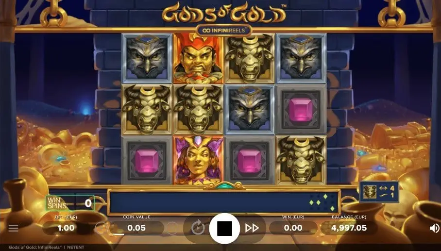 Gods of Gold: Infinireels Video Slot - NetEnt