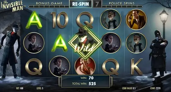 The Invisible Man NetEnt slot
