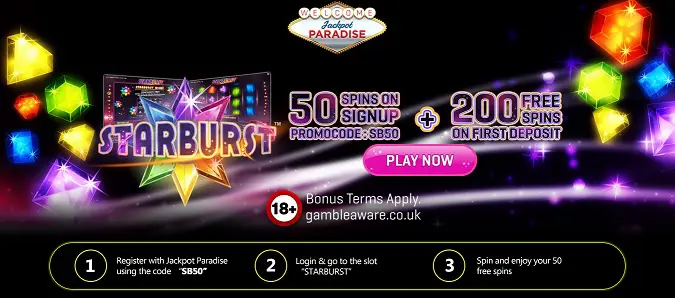 Jackpot Paradise free spins