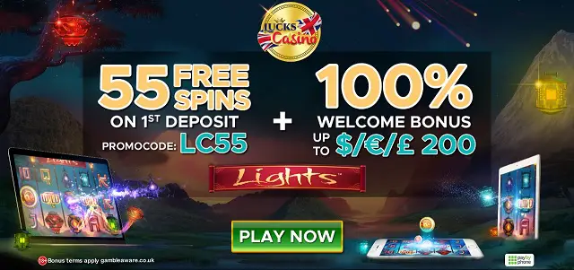 Lucks Casino free spins + bonus
